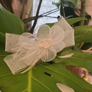 Elegant White Tulle Headband